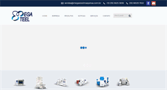 Desktop Screenshot of megasteelmaquinas.com.br